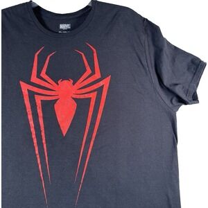Marvel‎ T Shirt Men Extra Extra Large Black Red Spider Logo Graphic T Spider Man